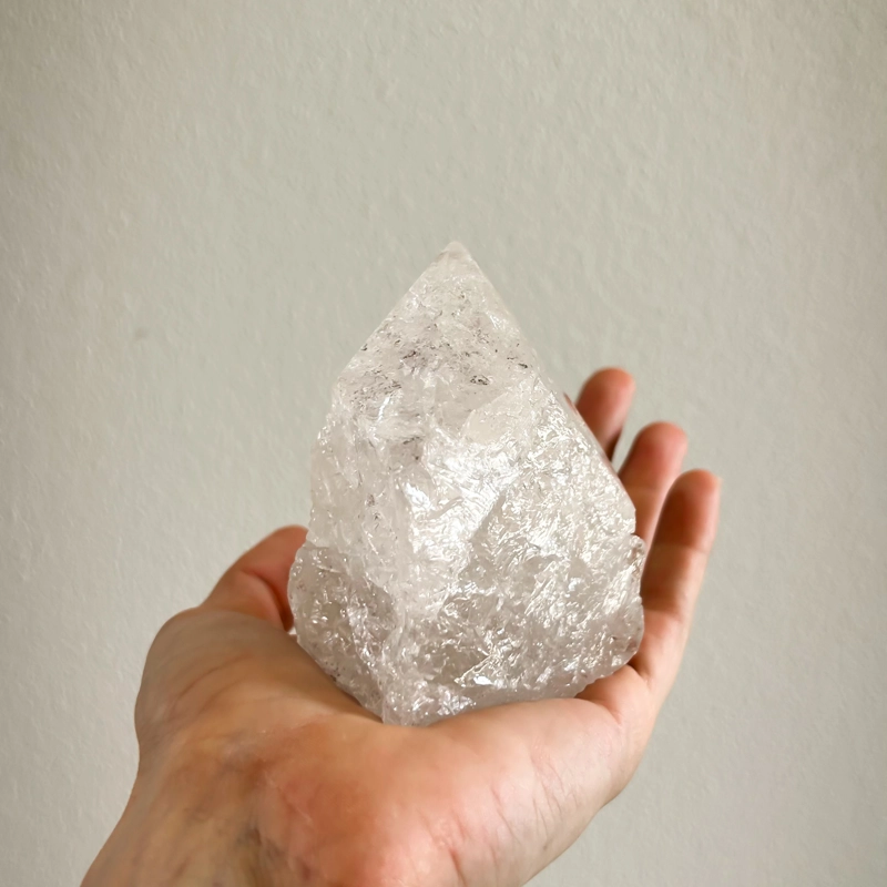 punta grezza in Quarzo Ialino